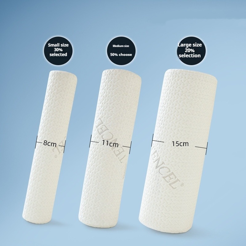 Anti Snore Contour Pillow - หมอนรองคอเมมโมรี่โฟม หมอนทรงกระบอกสำหรับรองรับตัวบนเตียง หมอนทรงกลมสำหรับเตียง ขา หลัง และโยคะ
