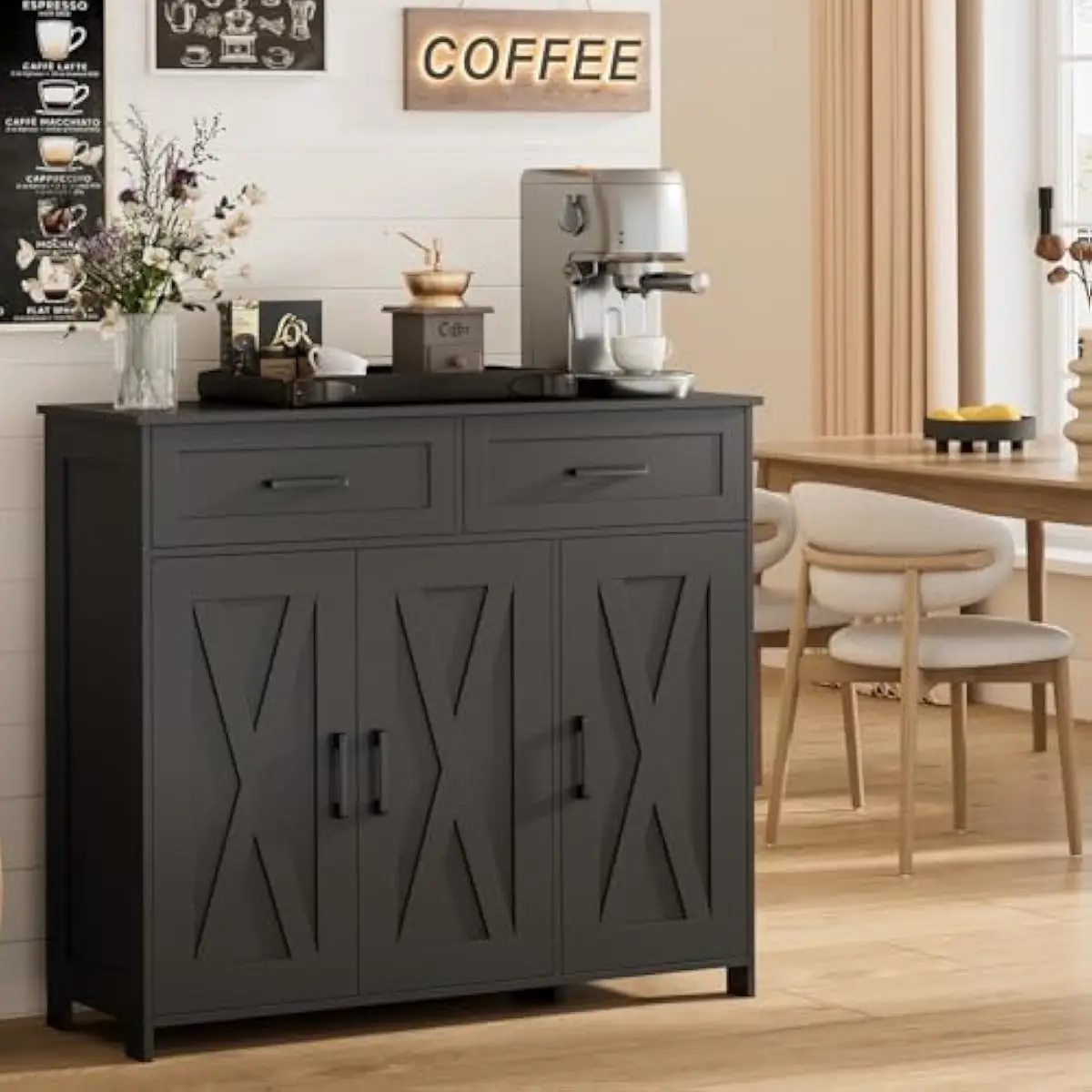 Kitchen - ตู้เก็บของสำหรับบาร์กาแฟพร้อมลิ้นชัก, ตู้เก็บของสำหรับครัว