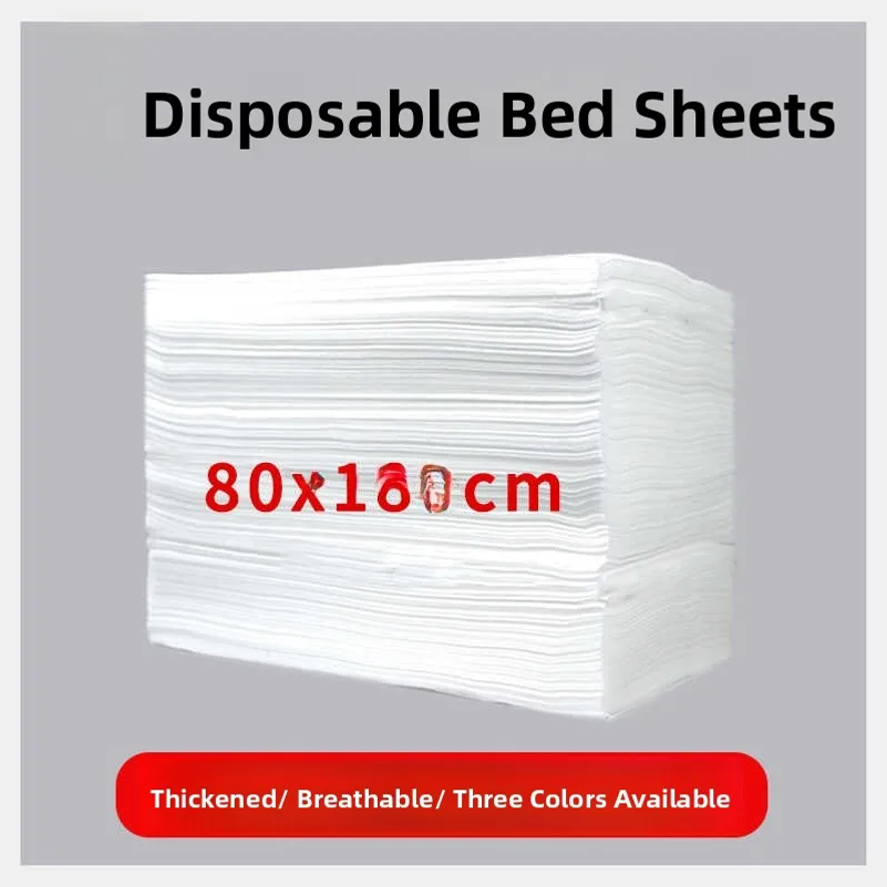 Waterproof Mattress Protector Breathable - 100 ชิ้น ผ้าคลุมเตียงแบบใช้แล้วทิ้ง หนา กันน้ำ ระบายอากาศได้ดี
