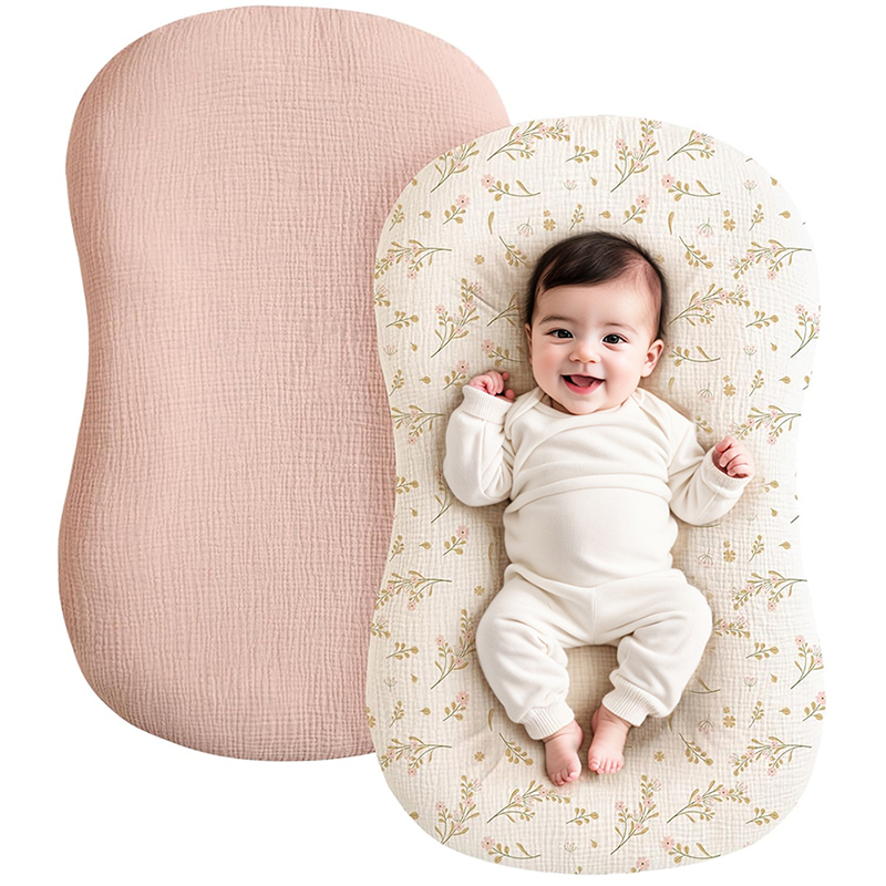 Muslin Cotton Bedspread - ผ้าคลุมเบาะนอนเด็กอ่อน 2 ชิ้น ผ้ามัสลิน ผ้าฝ้าย สำหรับเด็กแรกเกิด