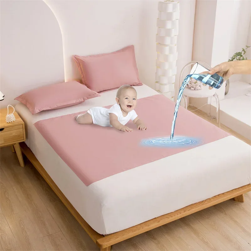 Waterproof Mattress Protector Breathable - ผ้ากันน้ำแบบซักได้สำหรับเด็กหรือผู้สูงอายุ แผ่นรองเปลี่ยนผ้าอ้อม ป้องกันเตียง ป้องกันปัสสาวะ ระบายอากาศได้