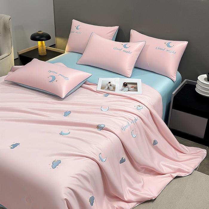 Cooling Blanket Hot Sleepers - ผ้านวมบาง ซักเครื่องได้ ทนต่อการซีดจาง ผ้าห่มคลายร้อนสำหรับฤดูร้อน ลายพิมพ์เรียบง่าย สีพื้น