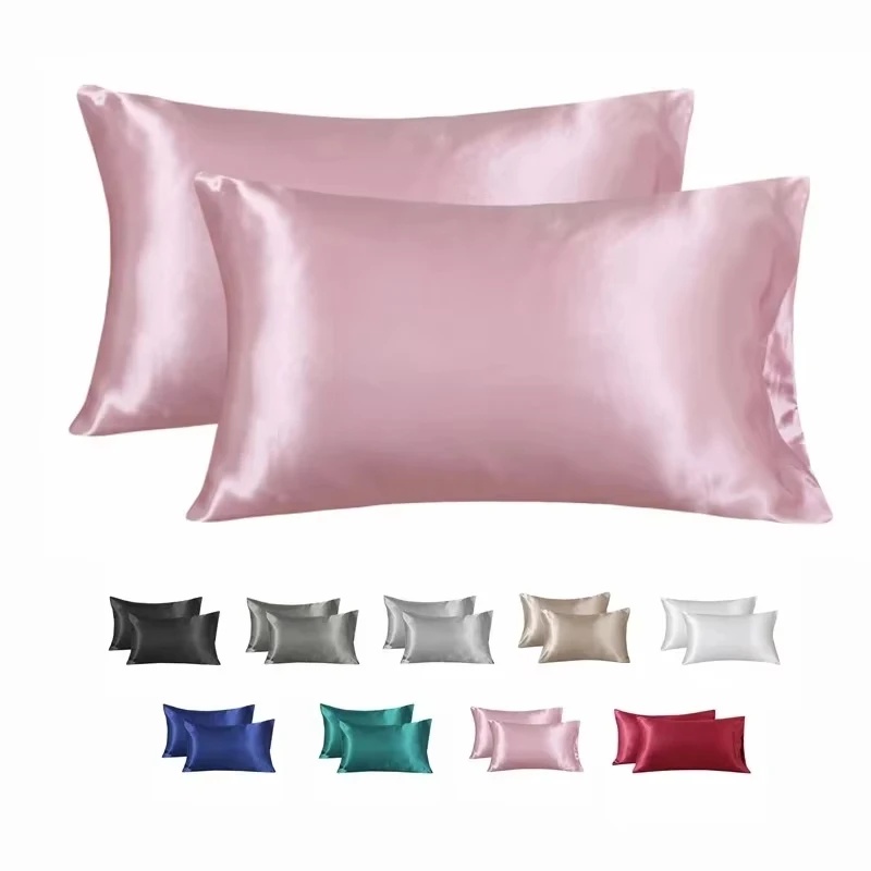 Satin Silk Pillowcase Hair Skin - ปลอกหมอนผ้าไหมแท้ 100% ปลอกหมอนซาตินเนื้อนุ่ม ปลอกหมอนเพื่อความงามของเส้นผม ปลอกหมอนที่ให้ความสบาย ปลอกหมอนตกแต่งบ้าน