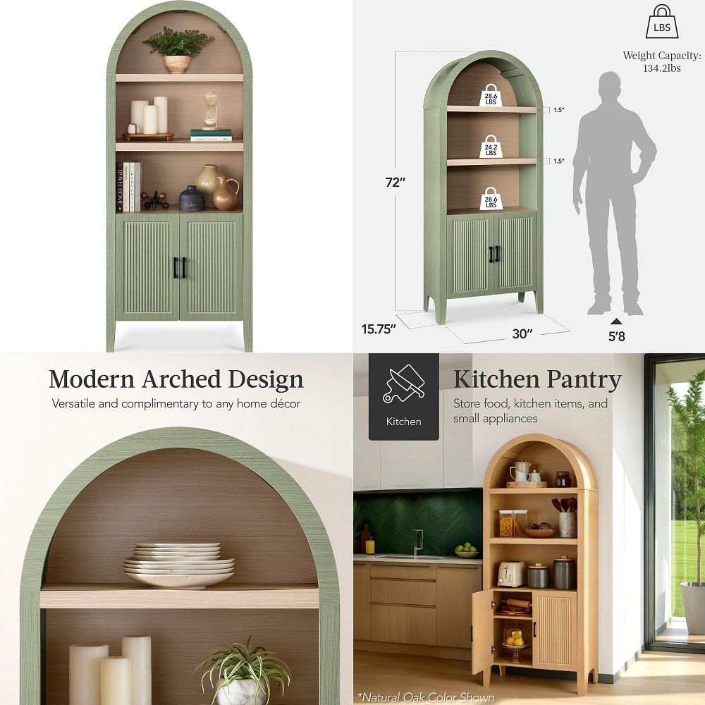 ตู้เก็บของครัวทรงโค้งสูง 71 นิ - Kitchen บทวิจารณ์และราคา