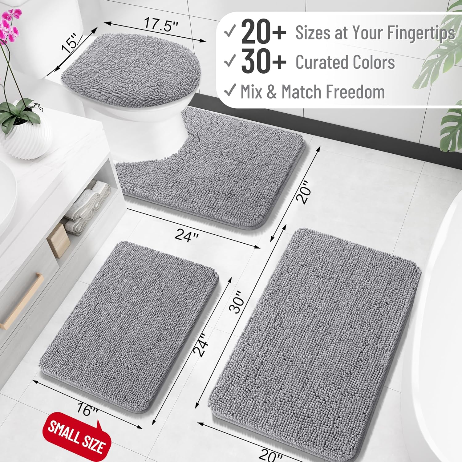 พรมห้องน้ําดูดซับนุ่ม Chenille - Quick Dry Diatomite Bath Mat บทวิจารณ์และราคา