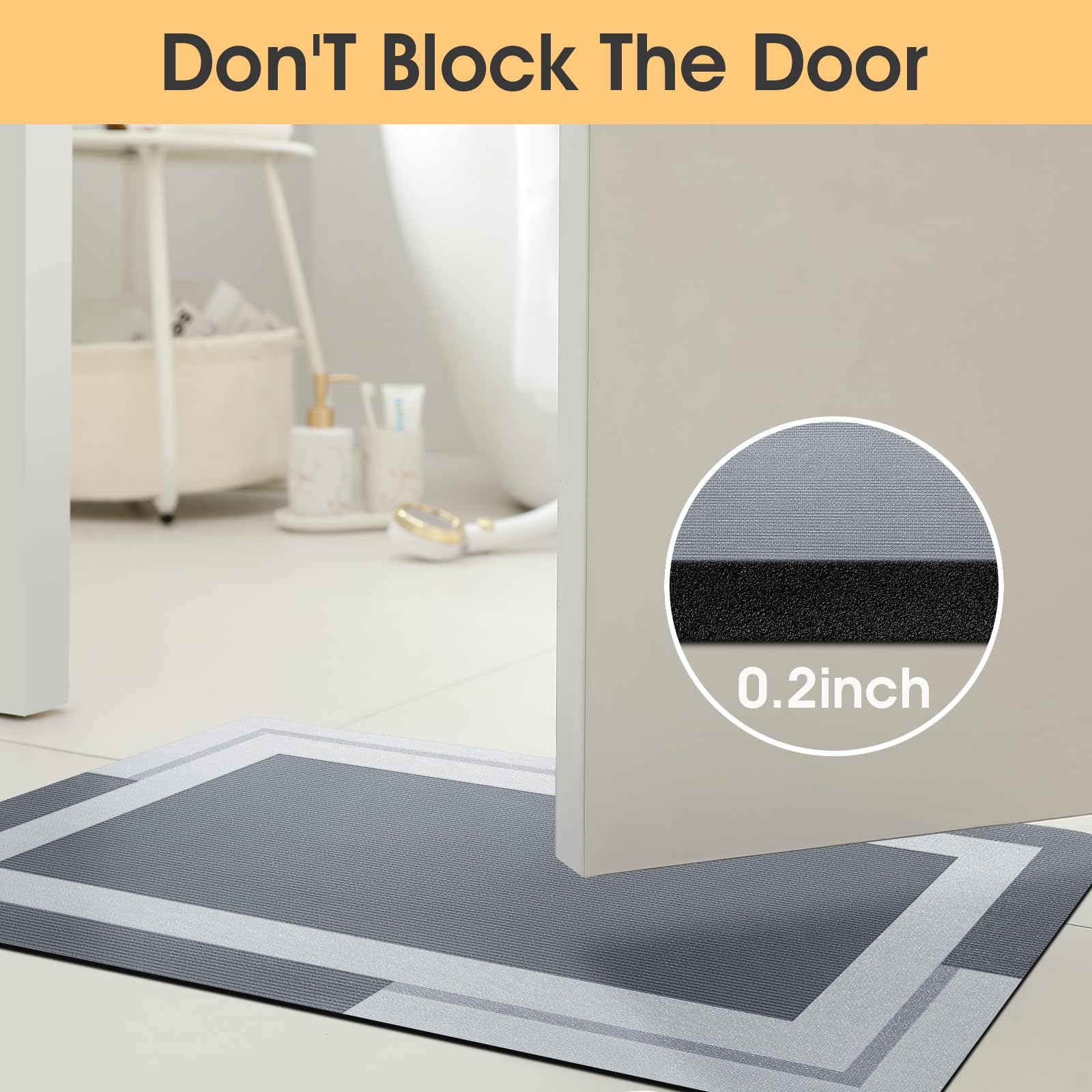 พรมเช็ดเท้าห้องน้ำ VIKAMA พร้อ - Quick Dry Diatomite Bath Mat บทวิจารณ์และราคา
