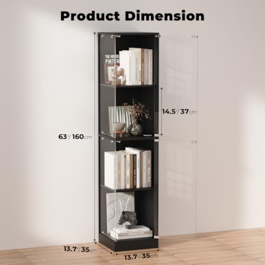 ตู้โชว์มุมพร้อมประตูกระจก ทำจา - Lighting บทวิจารณ์และราคา