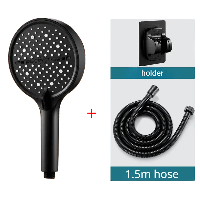 ฝักบัวอาบน้ำ 3 ชิ้น สีเงิน 8 ร - High Pressure Shower Head Handheld บทวิจารณ์และราคา