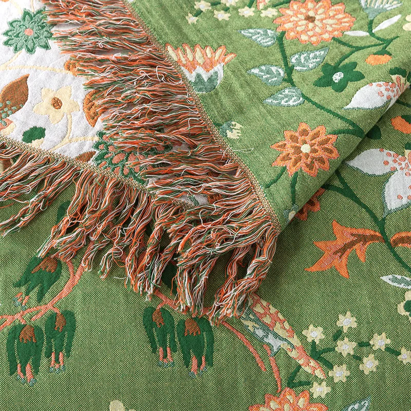 ผ้าห่มผ้าฝ้ายแท้ ผ้ามัสลินทอพร - Muslin Cotton Bedspread บทวิจารณ์และราคา