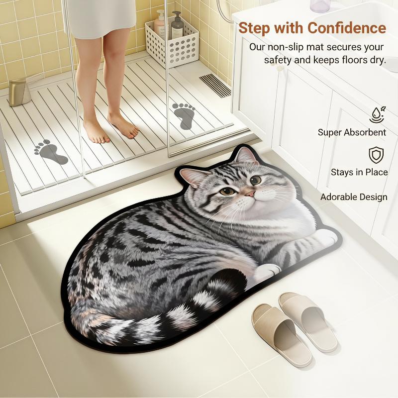 แผ่นรองอาบน้ำไดอะตอมไมต์ ลายแม - Quick Dry Diatomite Bath Mat บทวิจารณ์และราคา
