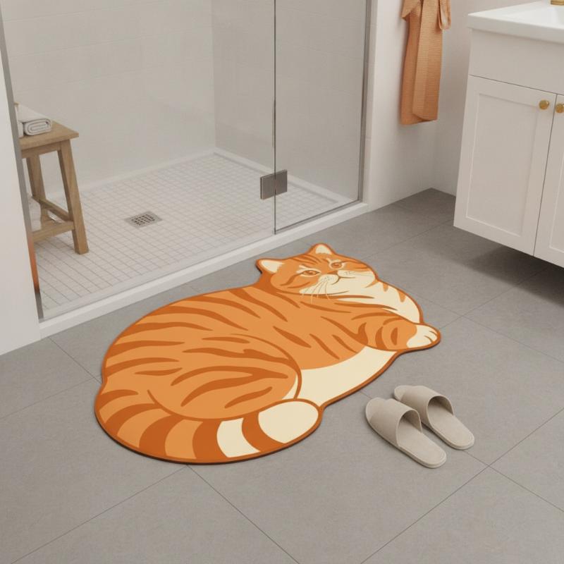 แผ่นรองอาบน้ำไดอะตอมไมต์ ลายแม - Quick Dry Diatomite Bath Mat บทวิจารณ์และราคา