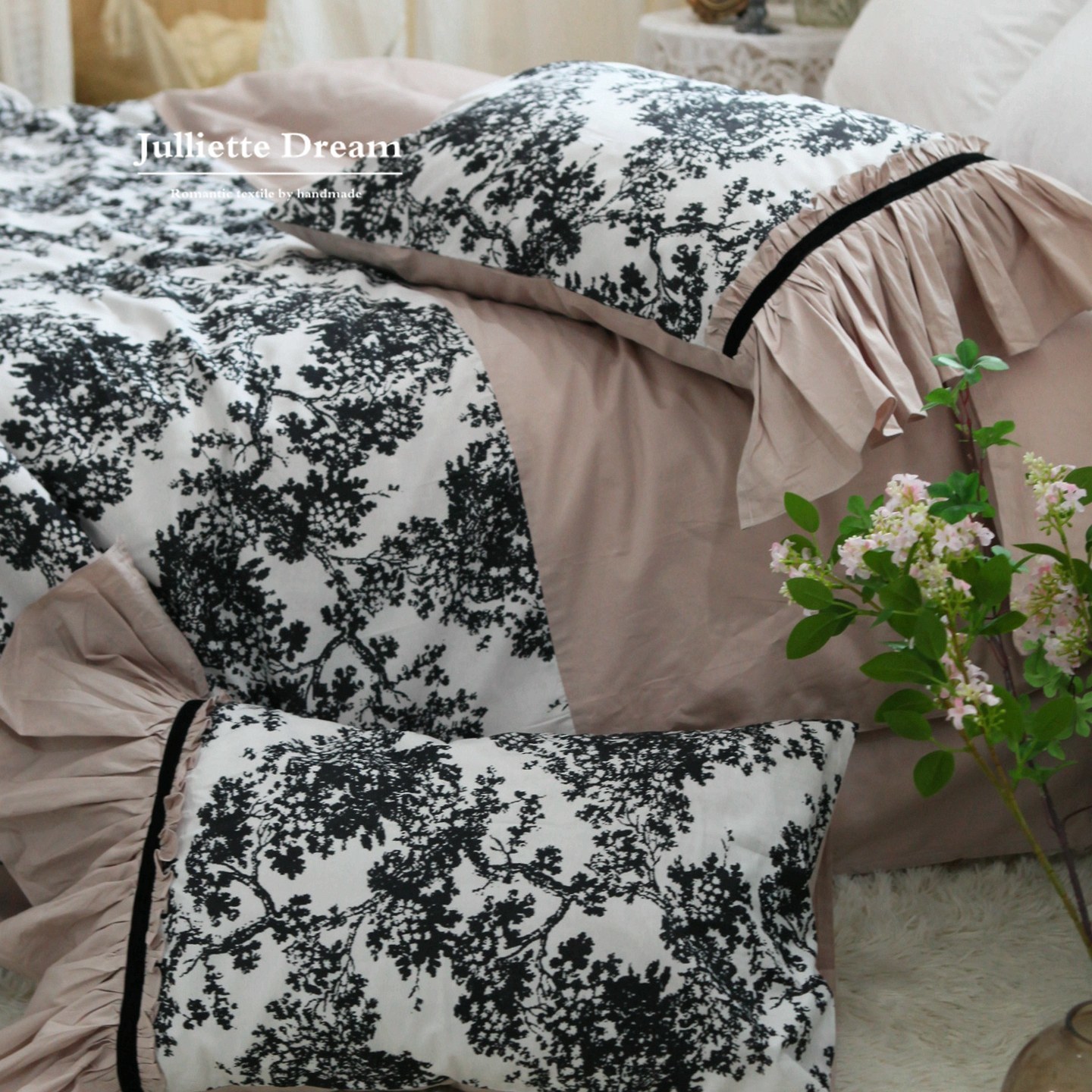 ชุดเครื่องนอนสไตล์เจ้าหญิงฝรั่ - Aesthetic Floral Duvet Cover บทวิจารณ์และราคา