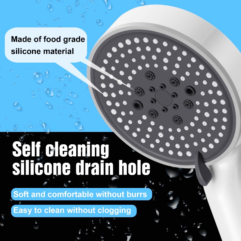 ชุดฝักบัวอาบน้ำปรับได้ 5 ระดับ - High Pressure Shower Head Handheld บทวิจารณ์และราคา