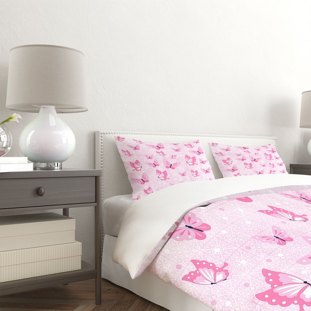 ชุดผ้าห่มลายผีเสื้อ ชุดเครื่อง - Aesthetic Floral Duvet Cover บทวิจารณ์และราคา