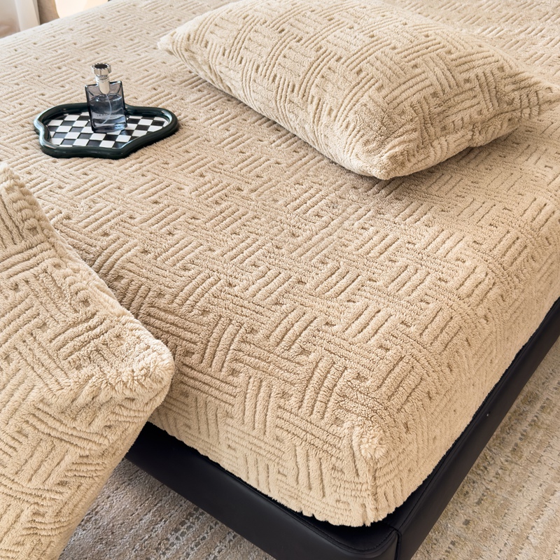 ผ้าปูที่นอนแบบมียางยืด ลายปักน - Fitted Bed Sheets Deep Pocket บทวิจารณ์และราคา