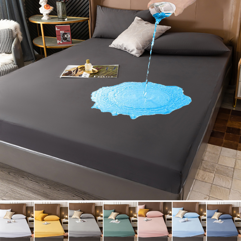 100% กันน้ําที่นอน Protector ป - Waterproof Mattress Protector Breathable บทวิจารณ์และราคา