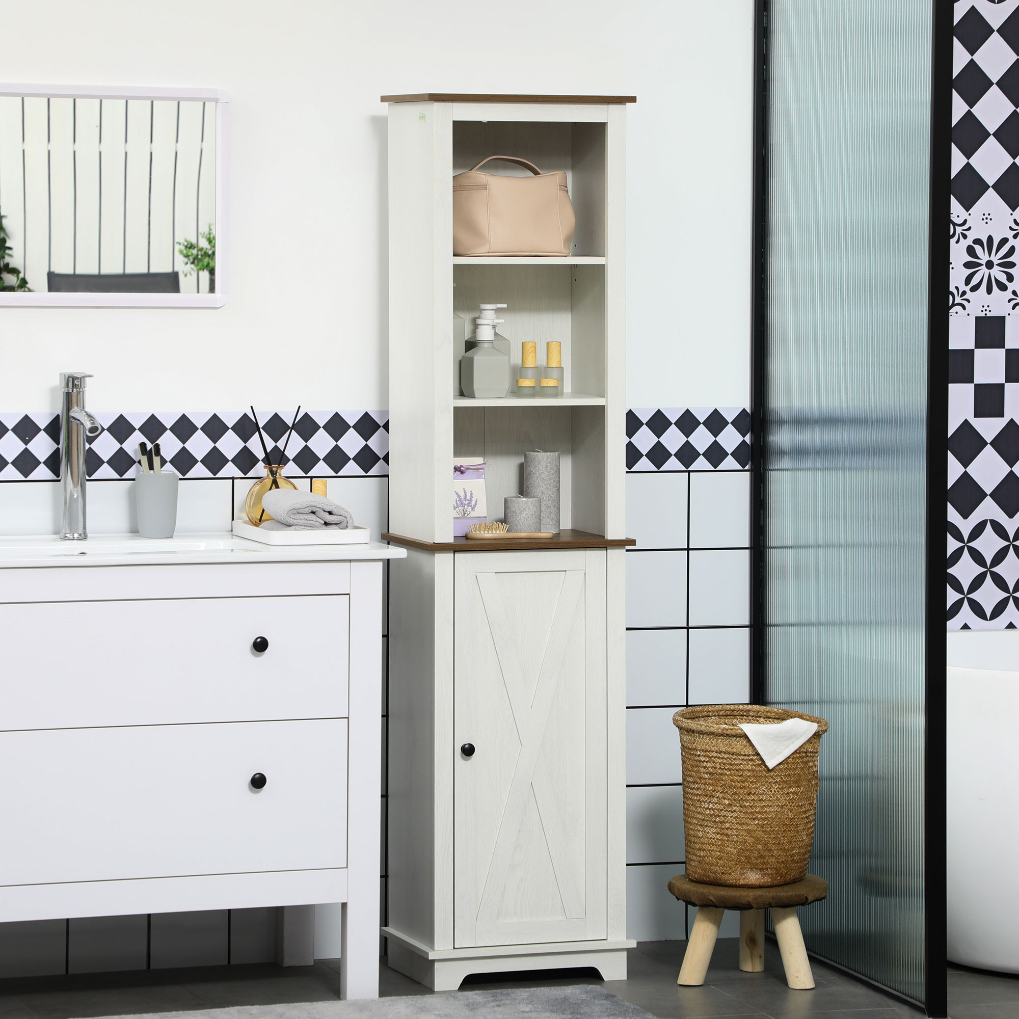 ตู้ห้องน้ำสไตล์ฟาร์มเฮาส์, ตู้ - Storage & Organization บทวิจารณ์และราคา