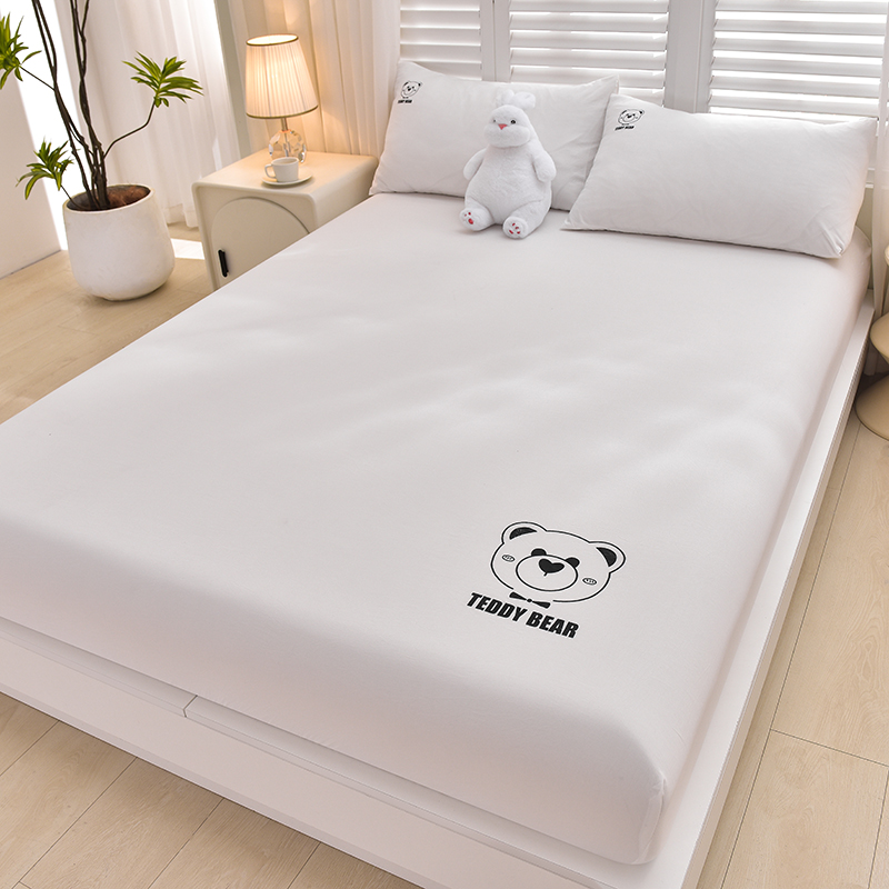 ผ้าปูที่นอนรัดมุม 100% ผ้าฝ้าย - Fitted Bed Sheets Deep Pocket บทวิจารณ์และราคา