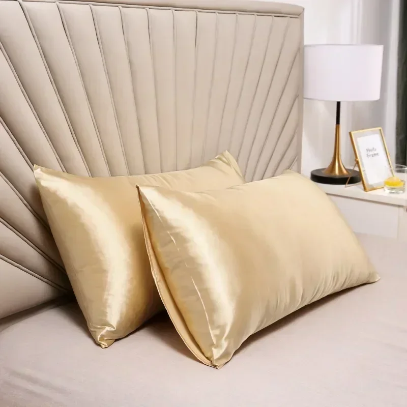 ปลอกหมอนผ้าไหม 100% หมอน Silky - Satin Silk Pillowcase Hair Skin บทวิจารณ์และราคา