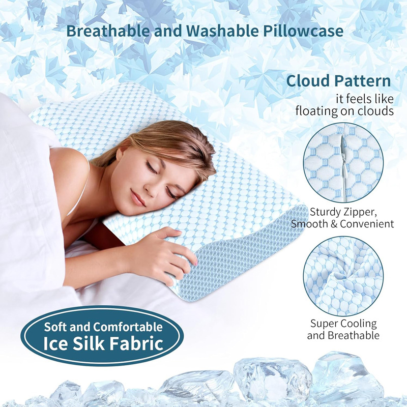 หมอนรองคอเมมโมรี่โฟมแบบสโลว์รี - Anti Snore Contour Pillow บทวิจารณ์และราคา