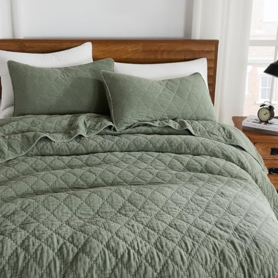ชุดผ้าห่มขนาดใหญ่ ผ้ามัสลิน ผ้ - Muslin Cotton Bedspread บทวิจารณ์และราคา