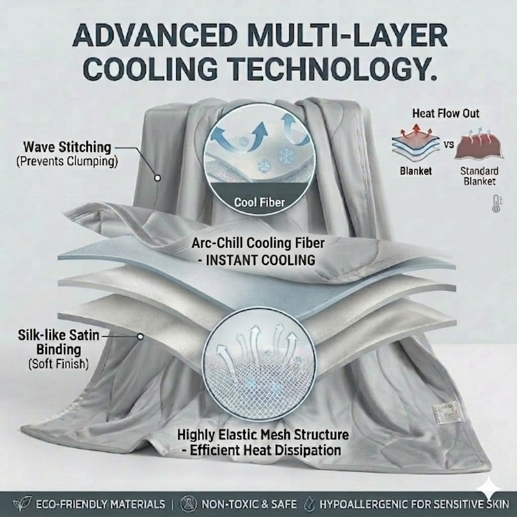 ผ้าห่มน้ำหนักเบา ระบายอากาศได้ - Cooling Blanket Hot Sleepers บทวิจารณ์และราคา